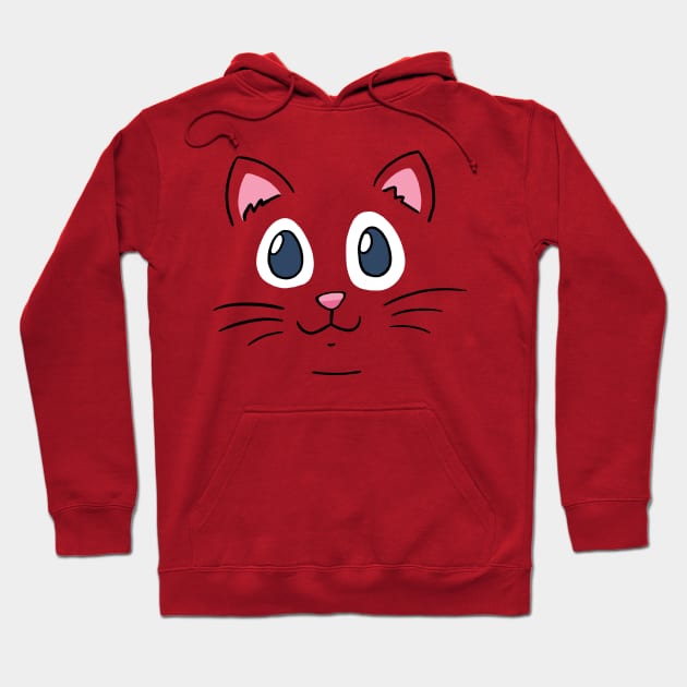 Cat Shirt mit einem Katzenkopf Hoodie by A&P